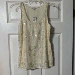 NWT Express Sequined Tank Top